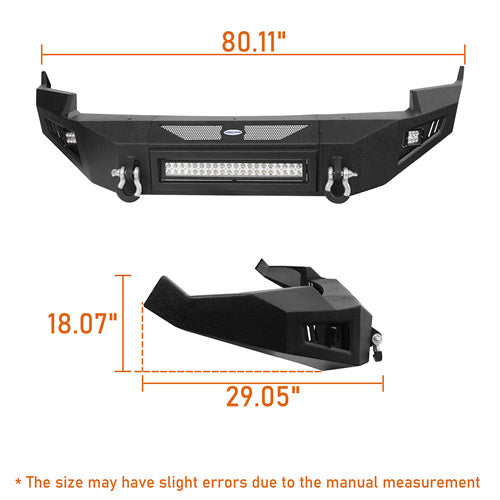 LandShaker 2009-2012 Ram 1500 Full Width Front Bumper lsg6201ab 5