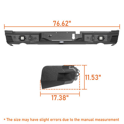 LandShaker 2019-2023 Ram 1500 Rear Bumper, Excluding 2019-2023 Ram 1500 Classic Models lsg6034 8