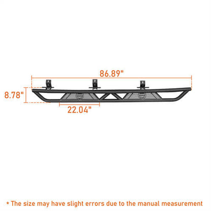 4-Door Running Boards & Tubular Half Doors Combo for 2020-2023 Jeep Gladiator  - LandShaker 4x4 LSG.3009+7000 27