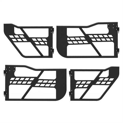 Jeep JT 4-Door Side Steps & Tubular Half Doors for 2020-2023 Jeep Gladiator - LandShaker 4x4 LSG.3009+7001 12