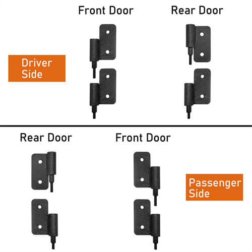 Jeep JT 4-Door Side Steps & Tubular Half Doors for 2020-2023 Jeep Gladiator - LandShaker 4x4 LSG.3009+7001 14