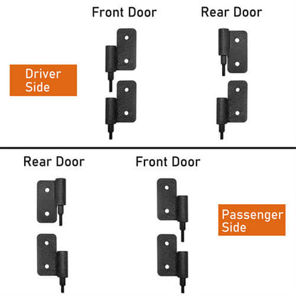 Jeep JT 4-Door Side Steps & Tubular Half Doors for 2020-2023 Jeep Gladiator - LandShaker 4x4 LSG.3009+7001 14