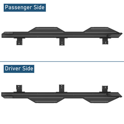 Aftermarket Aluminum Side Step Bars For 2018-2025 Jeep Wrangler JL 4-Door - LandShaker4x4