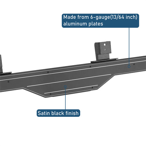 Aftermarket Aluminum Side Step Bars For 2018-2025 Jeep Wrangler JL 4-Door - LandShaker4x4