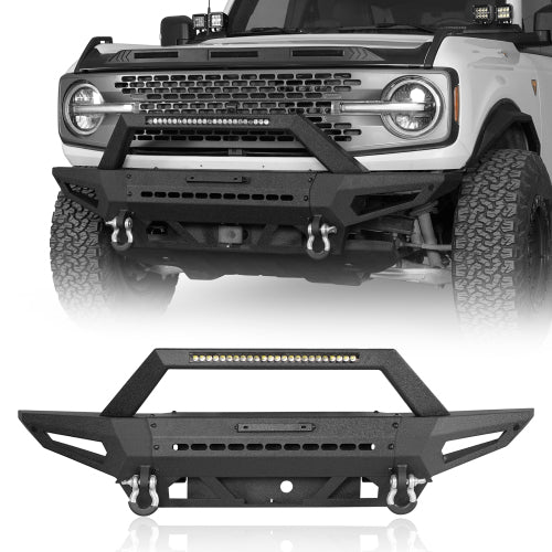 LandShaker Aftermarket Front Bumper for 2021-2023 Ford Bronco, Excluding Raptor lsg8912s 1