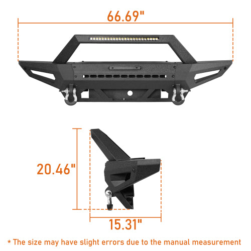 LandShaker Aftermarket Front Bumper for 2021-2023 Ford Bronco, Excluding Raptor lsg8912s 6