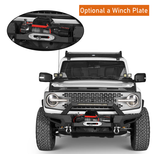 LandShaker Aftermarket Front Bumper for 2021-2023 Ford Bronco, Excluding Raptor lsg8912s 8