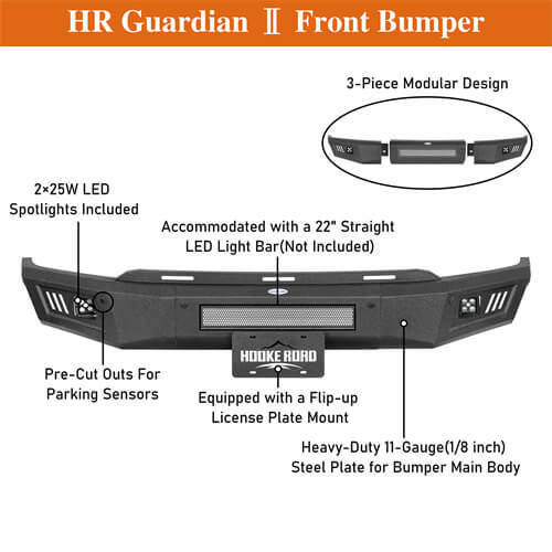 Aftermarket Front Bumper For 2021-2023 Ford F-150(Excluding Raptor) - LandShaker4x4