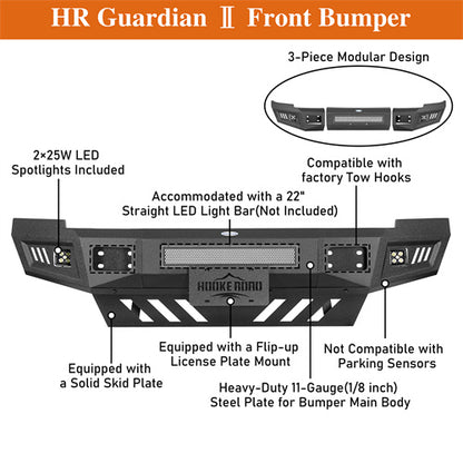 Aftermarket Guardian Ⅱ Front Bumper For 2010-2018 Ram 2500 3500 - LandShaker4x4