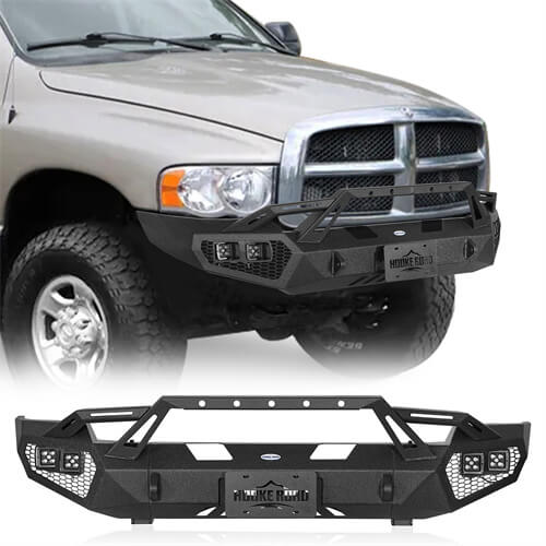 Aftermarket Front Bumper w/ LED Lights For 2003-2005 Ram 2500 - LandShaker-lsg6466-1