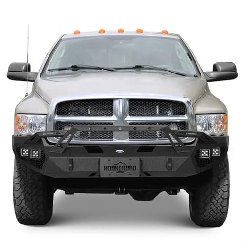 Aftermarket Front Bumper w/ LED Lights For 2003-2005 Ram 2500 - LandShaker-lsg6466-2