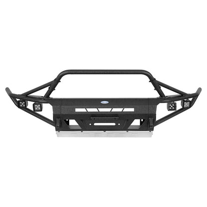 Aftermarket Tube Front Bumper w/ 4 LED Spot Lights For 2016-2023 Toyota Tacoma 3rd Gen - LandShaker4x4