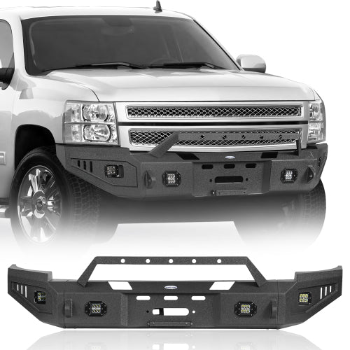 LandShaker Aftermarket Full Width Front Bumper for 2007-2013 Chevy Silverado 1500 2nd Generation lsg9027 1