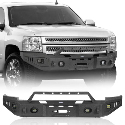 LandShaker Aftermarket Full Width Front Bumper for 2007-2013 Chevy Silverado 1500 2nd Generation lsg9027 1