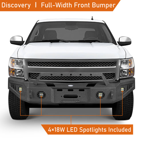 LandShaker Aftermarket Full Width Front Bumper for 2007-2013 Chevy Silverado 1500 2nd Generation lsg9027 10