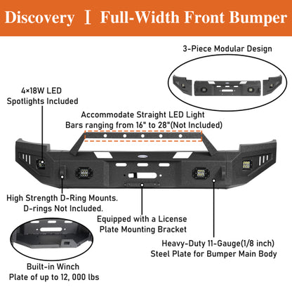 LandShaker Aftermarket Full Width Front Bumper for 2007-2013 Chevy Silverado 1500 2nd Generation lsg9027 13