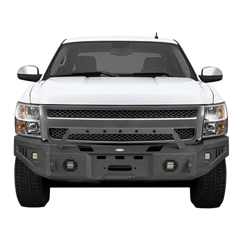 LandShaker Aftermarket Full Width Front Bumper for 2007-2013 Chevy Silverado 1500 2nd Generation lsg9027 2