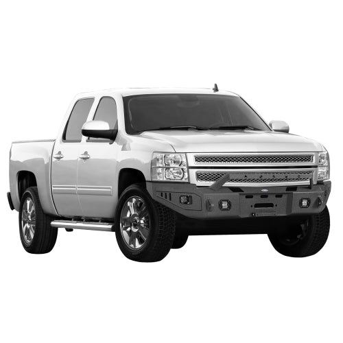 LandShaker Aftermarket Full Width Front Bumper for 2007-2013 Chevy Silverado 1500 2nd Generation lsg9027 4