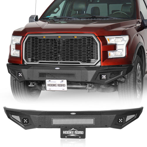 LandShaker Aftermarket Full-Width Front Bumper for 2015-2017 Ford F-150, Excluding Raptor lsg8282 1