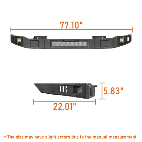 LandShaker Aftermarket Full Width Front Bumper w/ LED Spotlights for 2013-2018 Ram 1500, Excluding Rebel lsg6026s 8