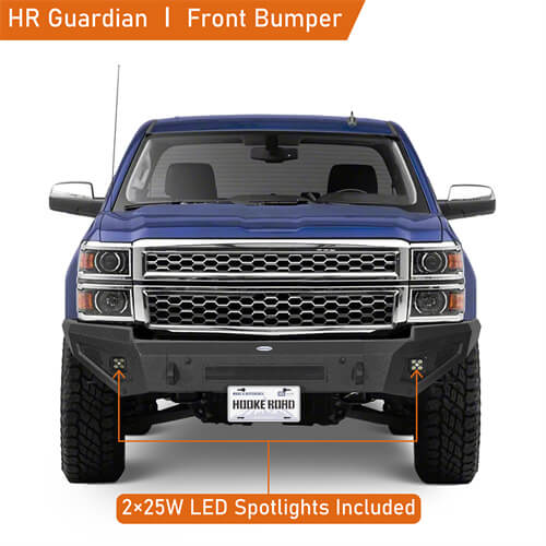 Aftermarket Guardian Ⅰ Front Bumper For 2014-2015 Chevy Silverado 1500 - LandShaker