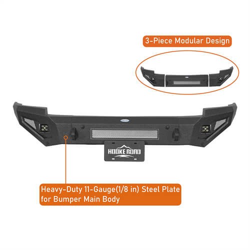 Aftermarket Guardian Ⅰ Front Bumper For 2014-2015 Chevy Silverado 1500 - LandShaker