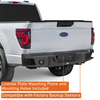 Aftermarket Guardian I Rear Bumper For 2021-2024 Ford F-150(Excluding Raptor & Tremor) - LandShaker