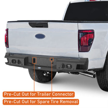 Aftermarket Rear Bumper For 2021-2024 Ford F-150(Excluding Raptor & Tremor)