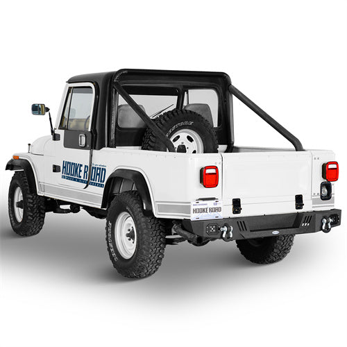 Aftermarket Rear Bumper w/ LED Lights For 1976-1986 Jeep CJ-5 CJ-7 CJ-8 Scrambler - LandShaker4x4