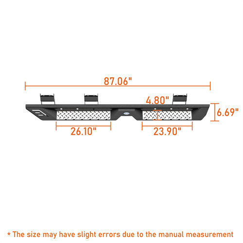 Aftermarket Side Step Bars For 2015-2024 Ford F-150 SuperCrew & 2017-2024 F-250 F-350 Crew Cab - LandShaker4x4