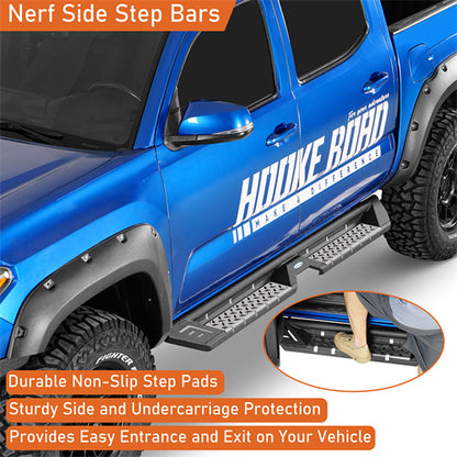 Aftermarket Side Step Bars 2005-2023 Toyota Tacoma Double Cab - LandShaker4x4