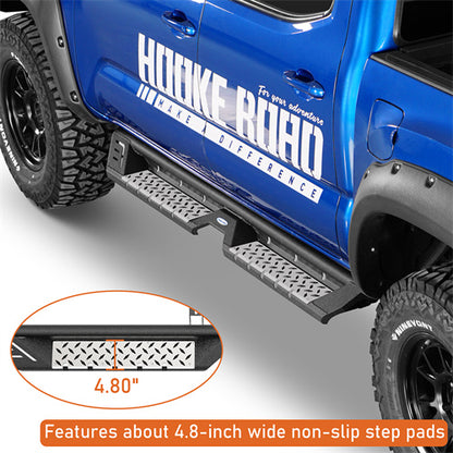 Aftermarket Side Step Bars 2005-2023 Toyota Tacoma Double Cab - LandShaker4x4