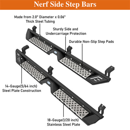 Aftermarket Side Step Bars 2005-2023 Toyota Tacoma Double Cab - LandShaker4x4