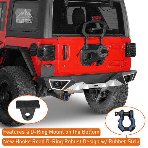 Road Trip Aluminum Rear Bumper For 2018-2024 Jeep Wrangler JL - LandShaker-lsg3068-6