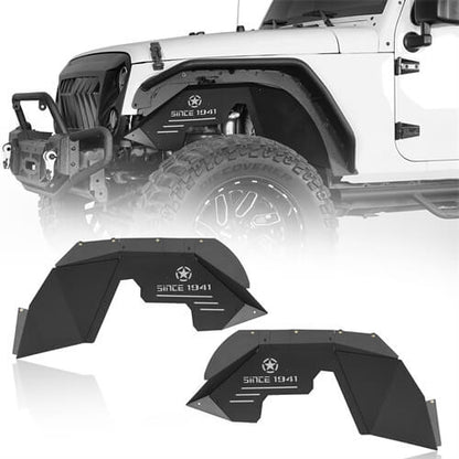 Aluminum Front Inner Fender Liners For 2007-2018 Jeep Wrangler JK -LandShaker