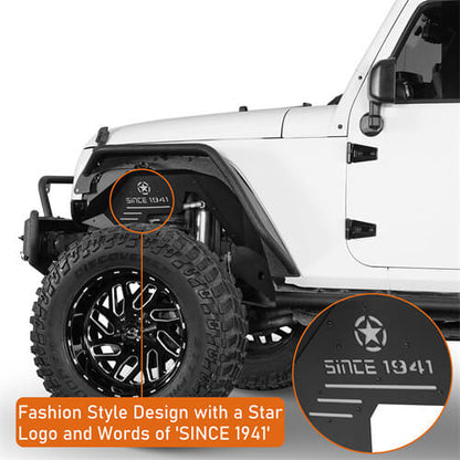 Aluminum Front Inner Fender Liners For 2007-2018 Jeep Wrangler JK -LandShaker