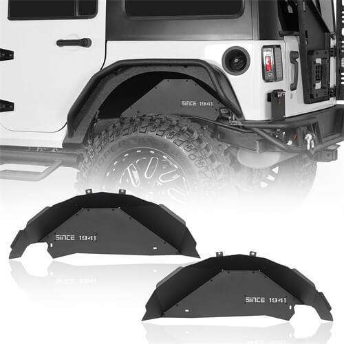 Aluminum Rear Inner Fender Liners For 2007-2018 Jeep Wrangler JK - LandShaker