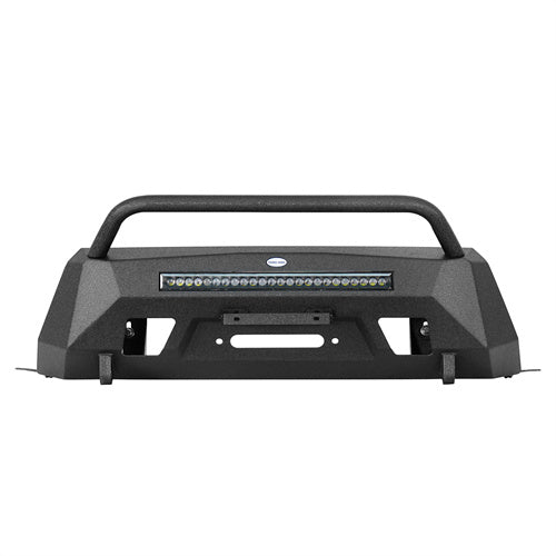 Blink Stubby Front Bumper w/ & LED Spotlight Bar For 2015-2020 Chevy Colorado (Excluding ZR2 Models) - LandShaker4x4