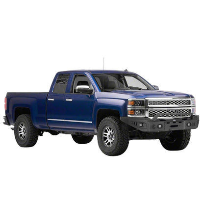 LandShaker Chevy Silverado 1500 Front Bumper w/ Winch Plate & LED Spotlights for 2014-2015 Chevy Silverado 1500 lsg9028 4