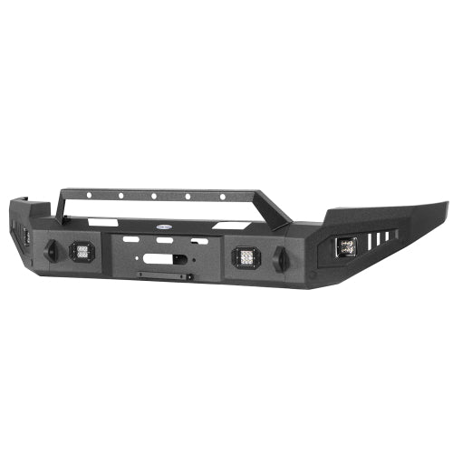 LandShaker Chevy Silverado 1500 Front Bumper w/ Winch Plate & LED Spotlights for 2014-2015 Chevy Silverado 1500 lsg9028 6