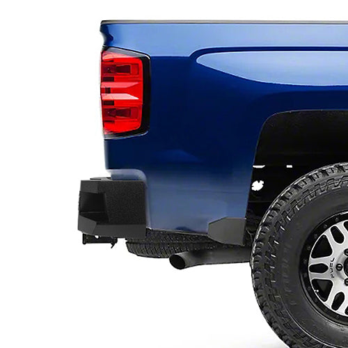 Chevrolet Silverado Rear Bumper w/LED Floodlights for 2007-2018 Chevy Silverado 1500 - LandShaker 4x4 LSG.9025 2