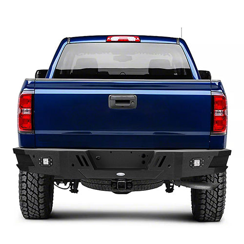 Chevrolet Silverado Rear Bumper w/LED Floodlights for 2007-2018 Chevy Silverado 1500 - LandShaker 4x4 LSG.9025 3