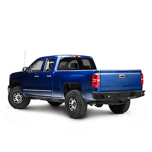 Chevrolet Silverado Rear Bumper w/LED Floodlights for 2007-2018 Chevy Silverado 1500 - LandShaker 4x4 LSG.9025 4