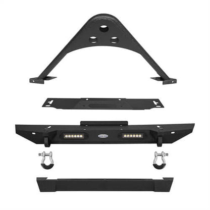 Jeep TJ Stinger Front Bumper Stubby Front Bumper for 1987-2006 Jeep Wrangler YJ &TJ - LandShaker 4x4 LSG.1013 7