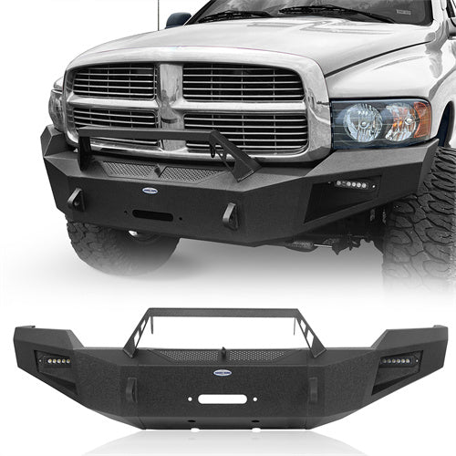 03-05 Ram 2500 Full Width Front Bumper w/ Winch Plate (Excluding Diesel Models) - LandShaker