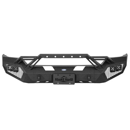 Earthshaker Series Front Bumper w/ Winch Plate & 4 × LED Lights For 2016-2018 Chevy Silverado 1500 - LandShaker4x4