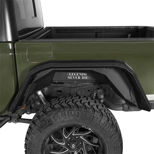 LandShaker Flat Rear Fender Flares for 2020-2023 Jeep Gladiator JT lsg7016s 2