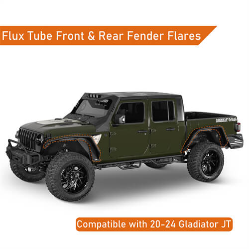 Flux Tube Fender Flares For 2020-2024 Jeep Gladiator JT - LandShaker-lsg7021-4