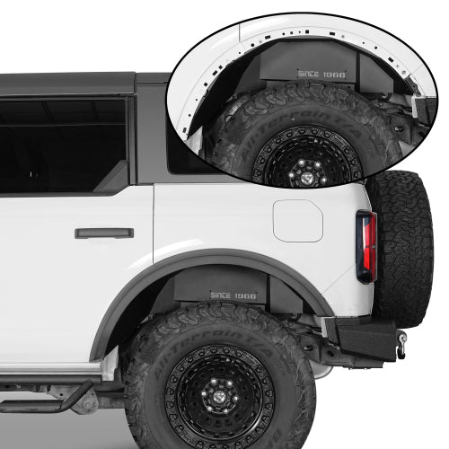 LandShaker 2021-2023 Ford Bronco Rear Inner Fender Liners, Excluding Raptor lsg8915s  4