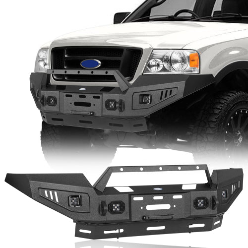 LandShaker Ford F-150  Front Bumper w/ Winch Plate for 2004-2008 Ford F-150 lsg8006 1